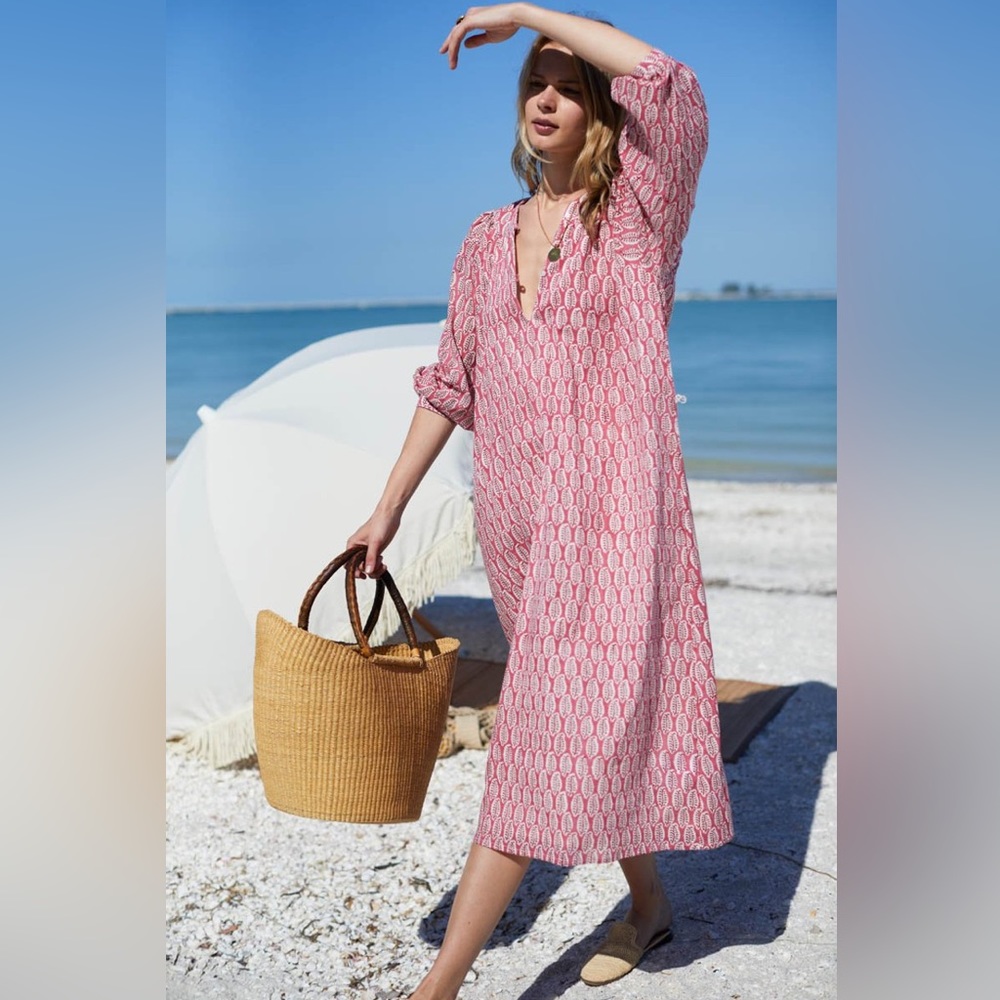 Emerson Fry Olympia Caftan in Rosey size M/L